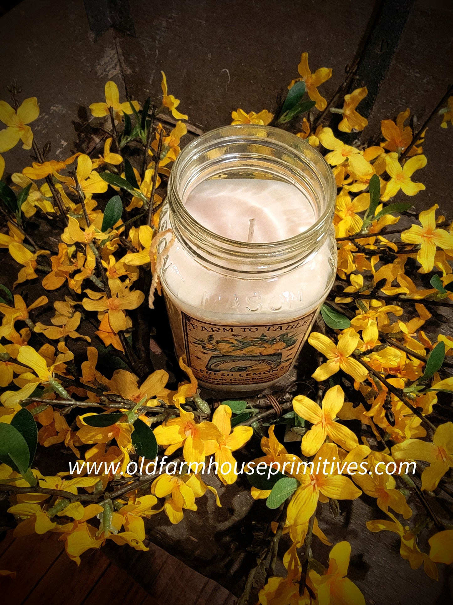 #17157D Spring FORSYTHIA Candle Ring