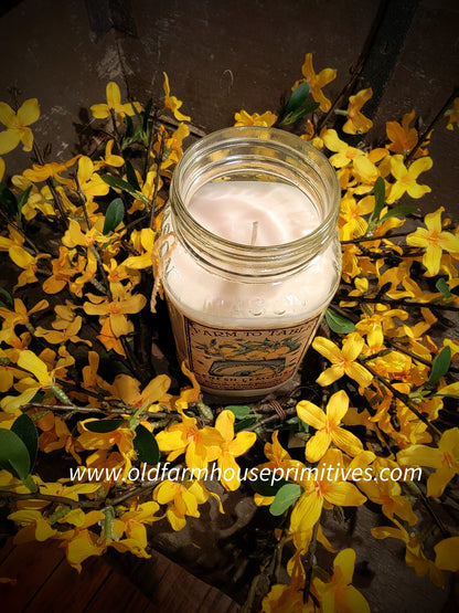 #17157D Spring FORSYTHIA Candle Ring