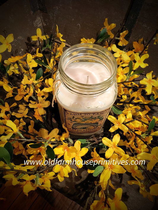 #17157D Spring FORSYTHIA Candle Ring