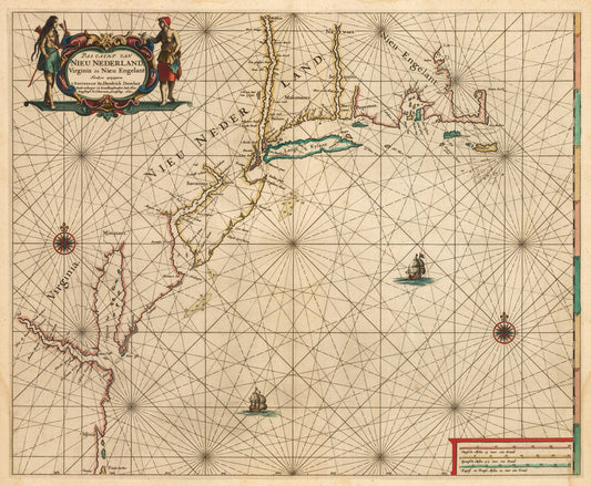 1660 Pas Caert Van Nieu Nederland, Virginia en Nieu Engelant¡­