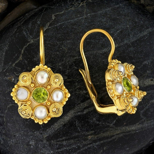 Ann Radcliffe Peridot Earrings