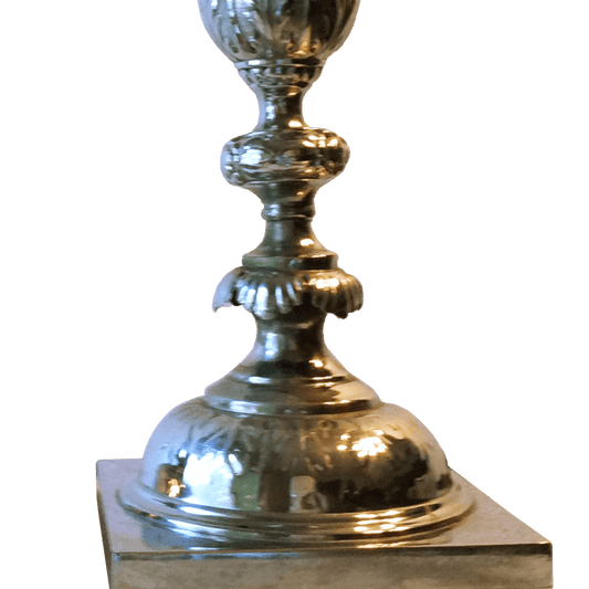 Antique Fraget N Plaque Sabbath Candlesticks