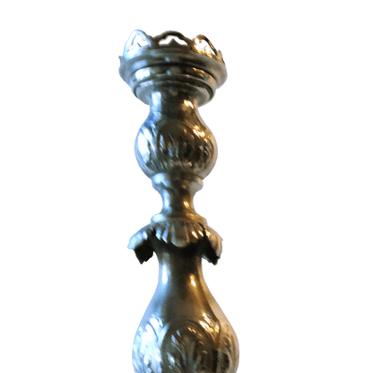 Antique Fraget N Plaque Sabbath Candlesticks