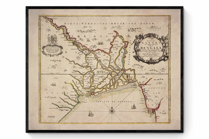 Bay of Bengal Map dated 1685