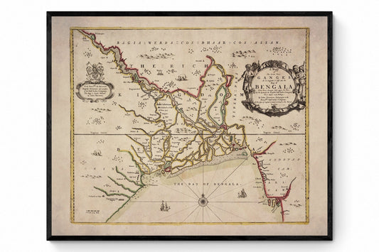 Bay of Bengal Map dated 1685
